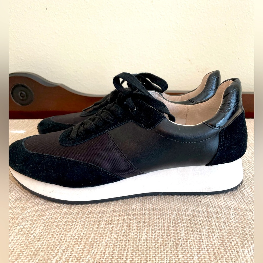 Banana Republic Black Suede Sneakers Size 9